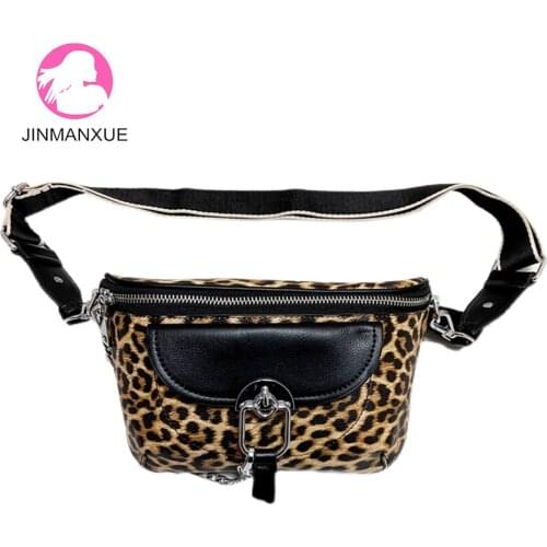 Fashion Leopard Crossbody Shoulder Bag Ladies Casual Chest Bag All-Match Saddle Bag Trend Handbags Women Bags Designer Satchels