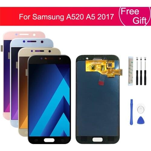 For SAMSUNG GALAXY A5 2017 LCD Display Touch Screen Digitizer Assembly Replacement For SAMSUNG A5 2017 A520 A520F SM-A520F LCD