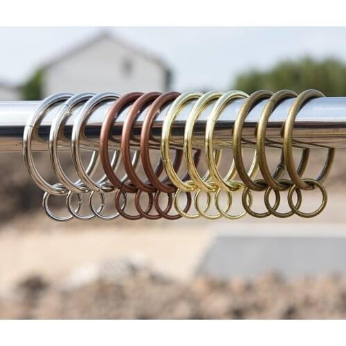 10/30/50PCS LOT Iron Home Decoration Curtain Accessories four Colors Plastic Rings Eyelets for Curtains Grommet Top
