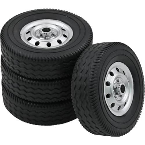 4Pcs Wheel Tire Tyre for WPL D12 1/10 RC Truck Car DIY Upgrade Spare Parts Accessories