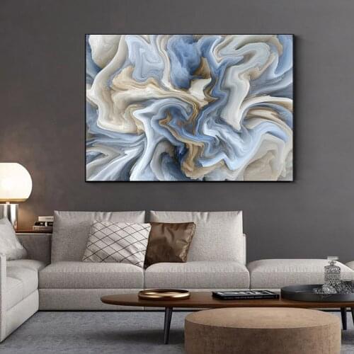 HD Nordic Abstract Color Line Vortex Modern Wall Art Canvas Painting Post for Living Room Modern Poster and Print Unframed Decor