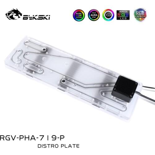 BYKSKI Acrylic Board Waterway Block Kit Solution for PHANTEKS 719LTG Computer Case for CPU/GPU Block Support DDC Pump