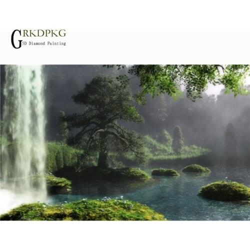 Water,diamond embroidery 5d DIY diamond painting cross stitch full square rhinestone mosaic,landscape,unfinished home decoration