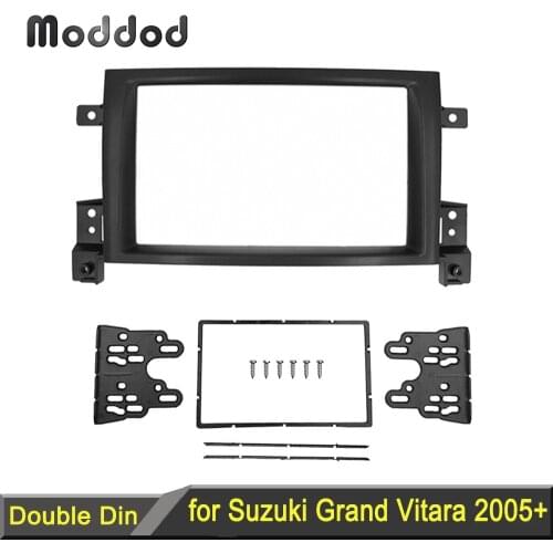 Radio Stereo Panel for Suzuki Grand Vitara 2005+ Double Din DVD Fascia GPS Face Frame Kit Dash Installation Panel