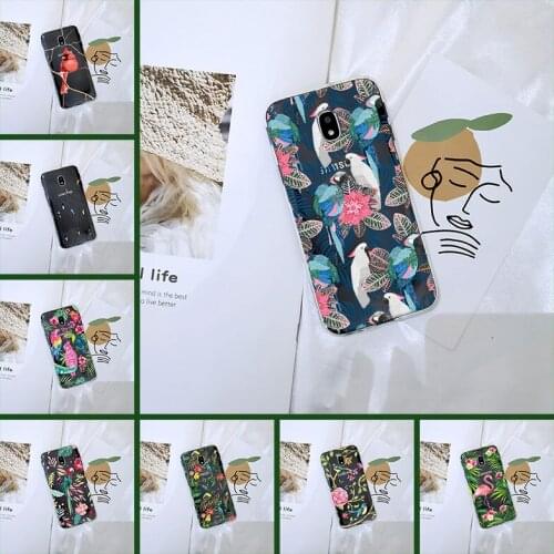 Back Cover For Samsung J2 J5 J7 Prime J3 J5 J7 2015 2016 2017 Aesthetic Bird Soft Phone Case Silicone For Samsung J4 J6 J8 Plus