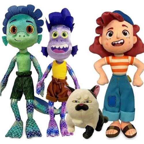 Disney Pixar Luca Plush Luca Alberto Machiavelli Giulia Sea Monster Plush Toys Soft Stuffed Animals Anime Doll for Kids Gift