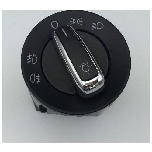 For VW Golf MK4 Jetta 4 Bora 1998-2008 Passat B5 Chrome Headlight Switch Fog Head Light Lamp Knob Button 3BD 941 531 A