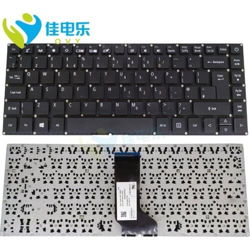 OVY UK Replacement keyboards for Acer Aspire ES1-332 ES1-432 A314-31 32 A114-31 32 GB British black laptop keyboard LV4T A80B