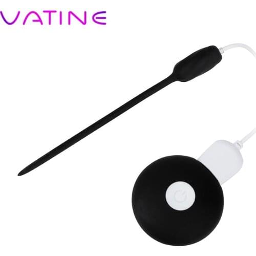 IKOKY Penis Plug Adult Products Silicone Vibrator 20 Frequency Urethral Plug Sex Toys for Men Gay Catheter Urethral Dilators