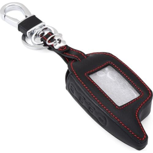 RIMIDI Russian Version for Scher-khan Leather case for Magicar 6/7/8/9 LCD Two Way Car Alarm System M6 M7 M8 M9 Cover