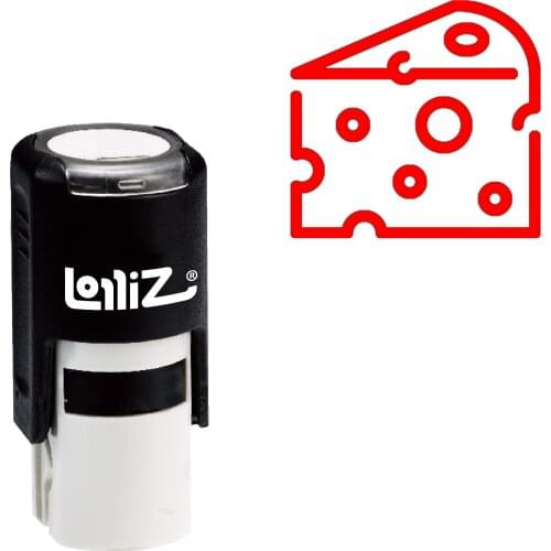 LolliZ Cheese Self-Inking Rubber Stamp - Modern Symbol Series