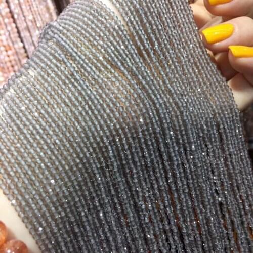 Small Beads Natural Stone Beads Ice obsidian 2mm 3mm Section Loose Beads for Jewelry Making Necklace DIY Bracelet