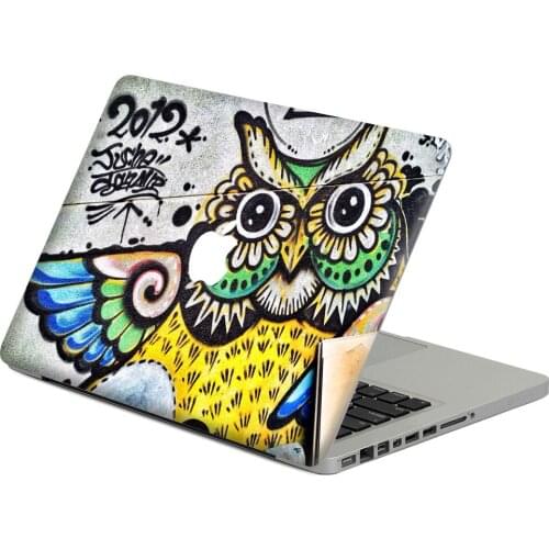 Cool Owl graffiti Laptop Decal Sticker Skin For MacBook Air Pro Retina 11" 13" 15" Vinyl Mac Case Body Full Cover Skin
