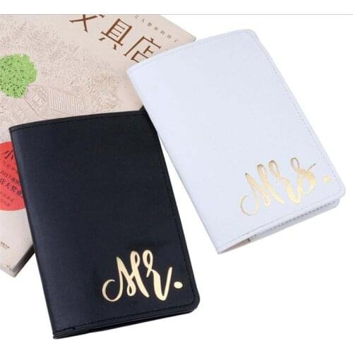 Mr&Mrs Couple Passport Cover Card Case Women Men Travel Credit Card Holder Travel ID&Document Passport Holder