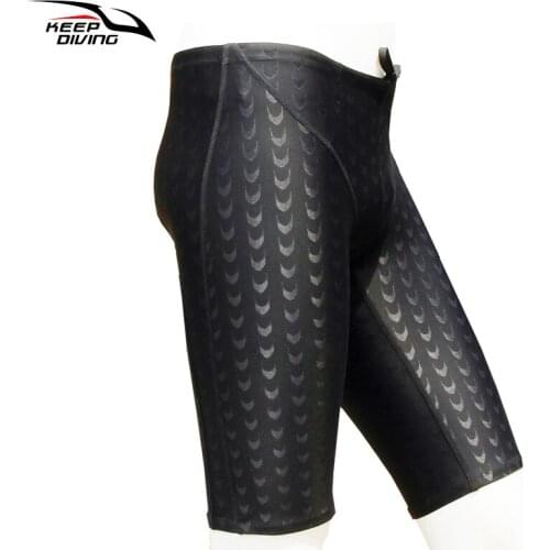 KEEP DIVING Swimming Trunks Swimwear swim shorts Competition Imitation Shark Skin Swimwear