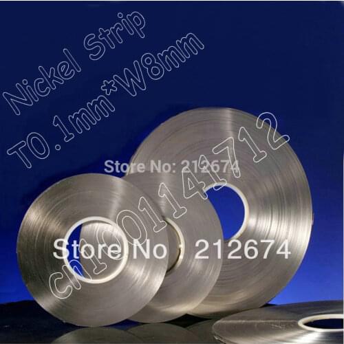 Battery connection nickel tape 0.1*7mm pure nickel strip used for 18650 battery pack thickness 0.1mm width 7mm nickel belt