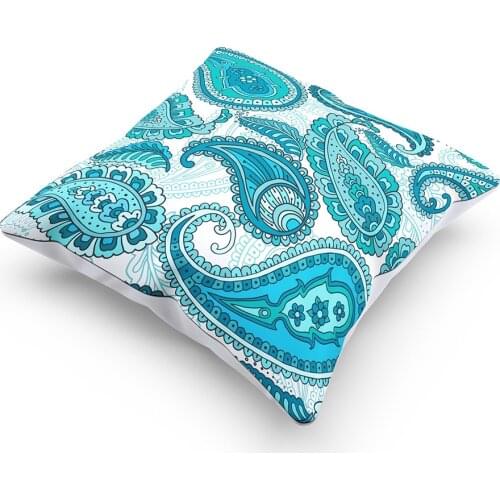 Dreamy Rainbow Boho Desert Flower Gorgeous Mandalas Prints Cushion Home Decor Sofa Throw Pillow White Polyester Pillowcase