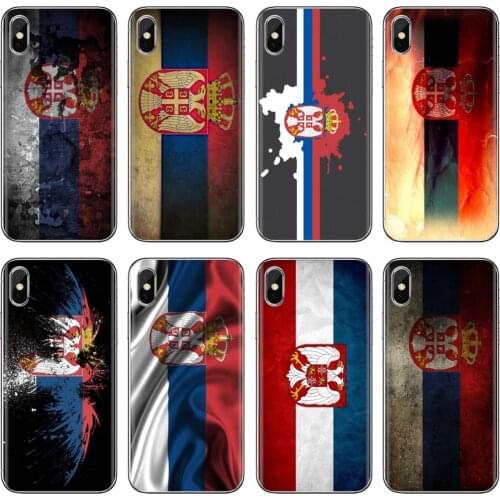 Republic Serbia Realistic Flag Banner Soft Cover For iPhone iPod Touch 11 12 Pro 4 4S 5 5S SE 5C 6 6S 7 8 X XR XS Plus Max 2020