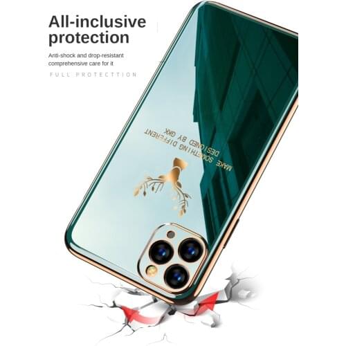 Luxury Plating TPU Phone Shell For iPhone 12 11 Pro Max X Xs XR Ultra Thin Case Apple Promax Anti Fall Full Protective Funda