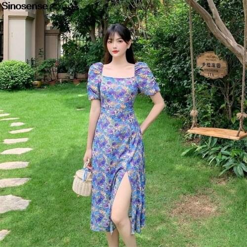 SINOSENSE Summer Dresses With Sleeves