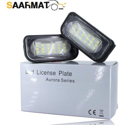 LED CANBUS No Error License Plate Light Base For Mercedes-Benz W203 4D Sedan AUTO Number lamp No Hyper Flash