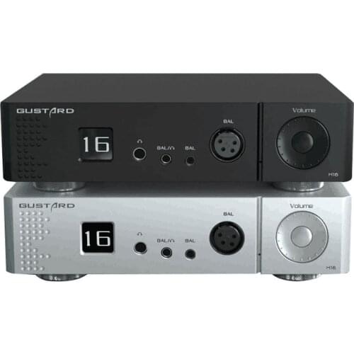 TZT GUSTARD H16 Single Ended Amplifier/Balanced Headphone Amp Remote Control Preamp Assembled Silver Black