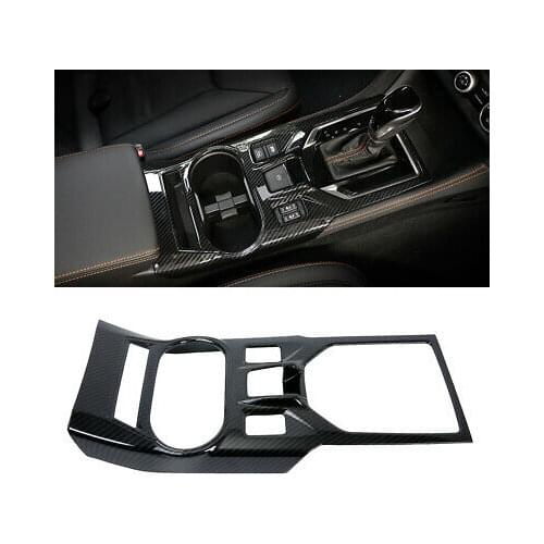 Carbon Fiber Inner Gear Shift Box Panel Cover For Subaru XV Crosstrek 2018-2020