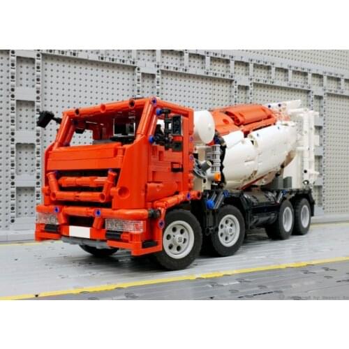 2020 new technology building block technology engineering series concrete mixer MOC-46913 DIY boy assembly toys Christmas gift