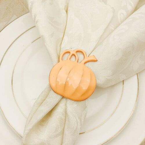 6pcs Halloween ghost festival table accessories pumpkin ghost face napkin buckle napkin ring tissue ring