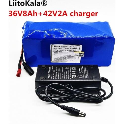 NEW liitoKala 36V 36V 8AH 8ah 500W 18650 Lithium Battery Battery Electric Bicycle with PVC Case DO for Electric Bicycle Charger