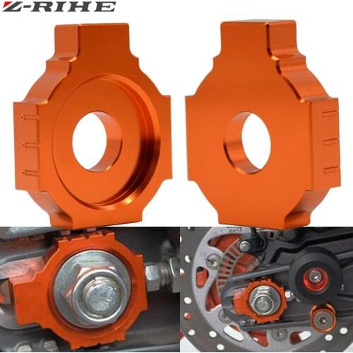 For Motorcycle Accessories CNC Aluminum Chain Adjuster Regulator Sliders for 390 2013-2015 125/200/390/990