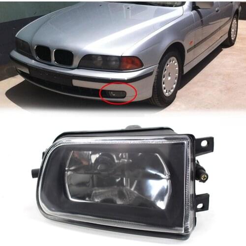 Car Left Foglight Plastic Replaceable Car Fog Lamp Replacement for E39 5 Series 95-98
