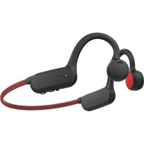 Powerful Bone Conduction Bluetooth-compatible Headset Lightweight Wireless Headset Anti-bending for Running