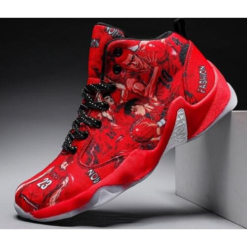 Men Basketball Shoes High-top Basketball Sneakers Professional Street Basketball Combat Boots Colorful Training Gym Shoes Unisex