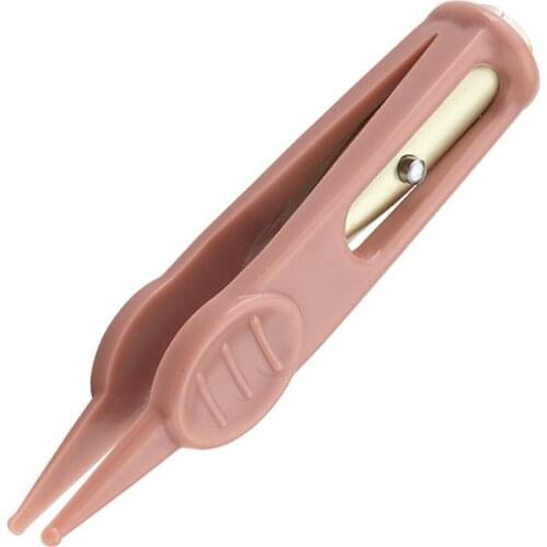 Baby Cleaning Tweezer Ear Nose Navel Cleaner Remover Plastic LED Light Forcep Body Care Baby Nose Tweezer