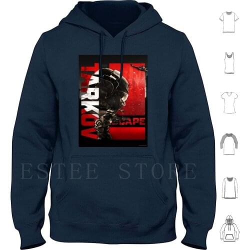 Escape From Tarkov Art Hoodies Long Sleeve Fan Art Escape From Tarkov Eft Tarkov Russian Game Military Guns Badass
