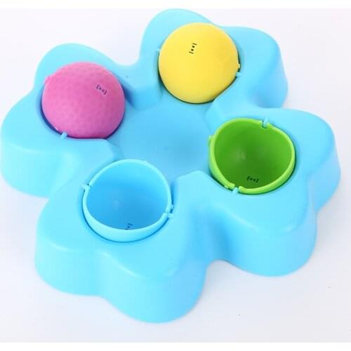 Pet Dog Toy Dog Food Leakage Fancy Toy Petal-Shaped Interactive Play Plate