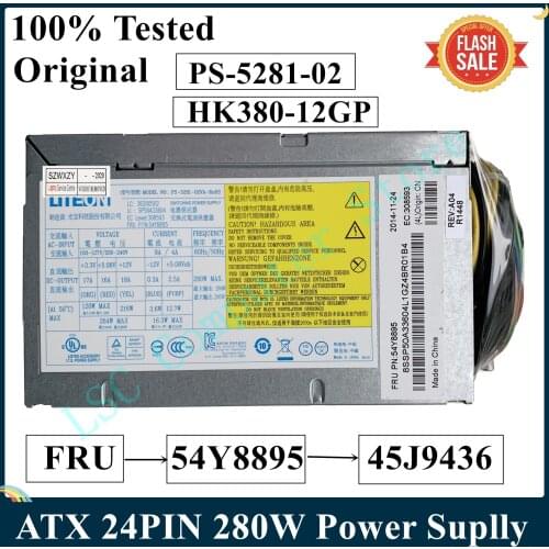 LSC Original For Lenovo M72e Edge 72 ATX 24PIN Power Supply PS-5281-02 VA PS-5281-7VR HK380-12GP 54Y8895 45J9436 100% Tested