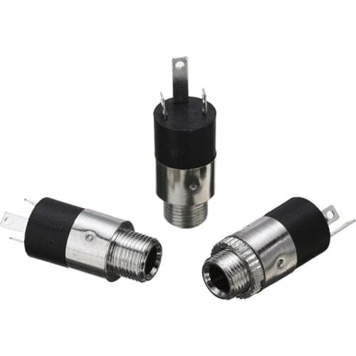 Mayitr 10pcs 3.5mm Mini Female Headphone Jack Plug Stereo Audio Panel Mount High Quality Stereo Panel Mount for Connectors