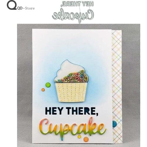 Hey There English Letter Metal Cutting Dies Scrapbooking Handmade Tools DIY Card Make Mould Model Craft Decoration New 2021