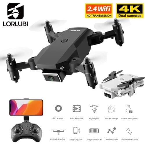LORLUBI S66 Mini RC Drone 4K HD Dual Camera FPV Wifi Hight Hold 15 minutes Flight One Key Return Folding Quadcopter Helicopter