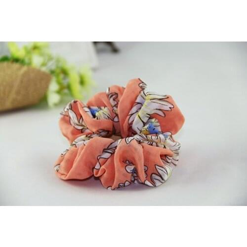 1PC Printing fashion Women Hair Accesorios Ladies Hair Tie Lady Scrunchies Ponytail Hair Female Girl Holder Rope Headwear PJ956