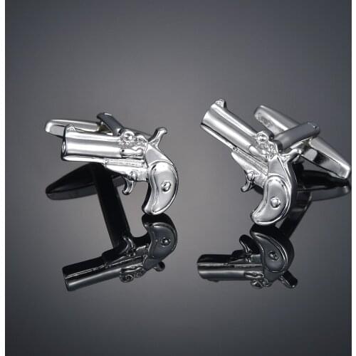Fashion toy pistol gun cufflink French long sleeve shirt sleeve nail shirt accessories Cufflinks