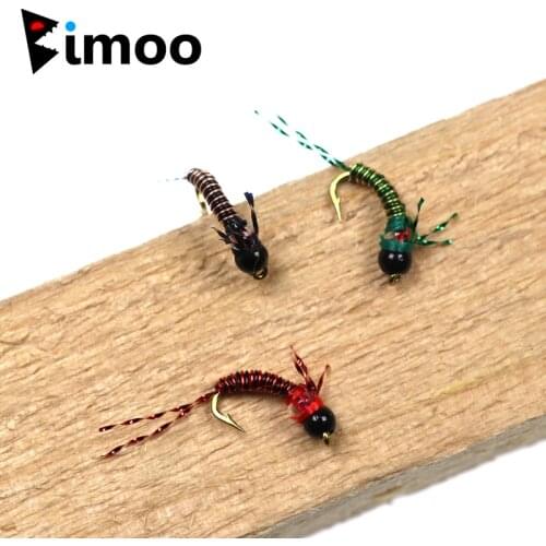 10PCS 14# Copper John Beadhead Nymphs Fly Fishing Flies