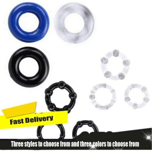 Men with tricolor ring silicone sheep eye ring foreskin block ring crystal ring penis sexual delay ring adult products