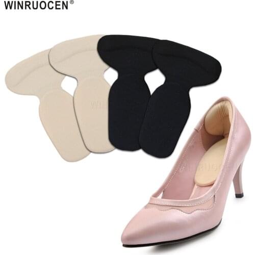 Soft T-Shape High Orthopedic Insole Arch Support Heel Grips Liner Non Slip Cushion Insoles Women Foot Protector Cushion Pad