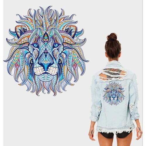 New Color Lion King 3D Iron-on Transfer Clothes Patches Stickers Patch for Jacket T-shirt Household DIY Decoration Appliqued