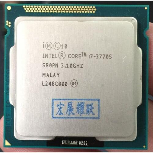 Intel Core i7-3770S i7 3770S Processor cpu 65W LGA 1155 PC Computer Desktop Quad-Core CPU