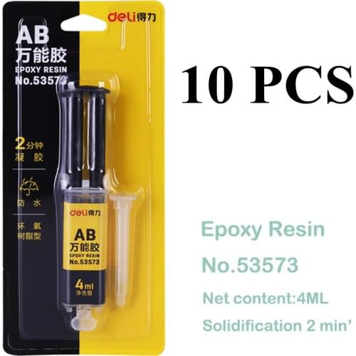 Deli Quality 2minutes Curing Super Liquid AB Glue Metal Rubber Strong Adhesive Waterproof Glue Supply Glass for Home Office Wood