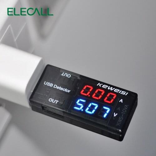 USB2.0 Tester Usb Intelligent Digital Current Voltage Meter Capacity Detection Instrument Usb Dual Display
